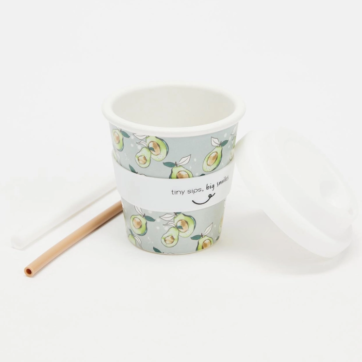 Itti Bamboo Baby Cino Cup with Straw - Avocado