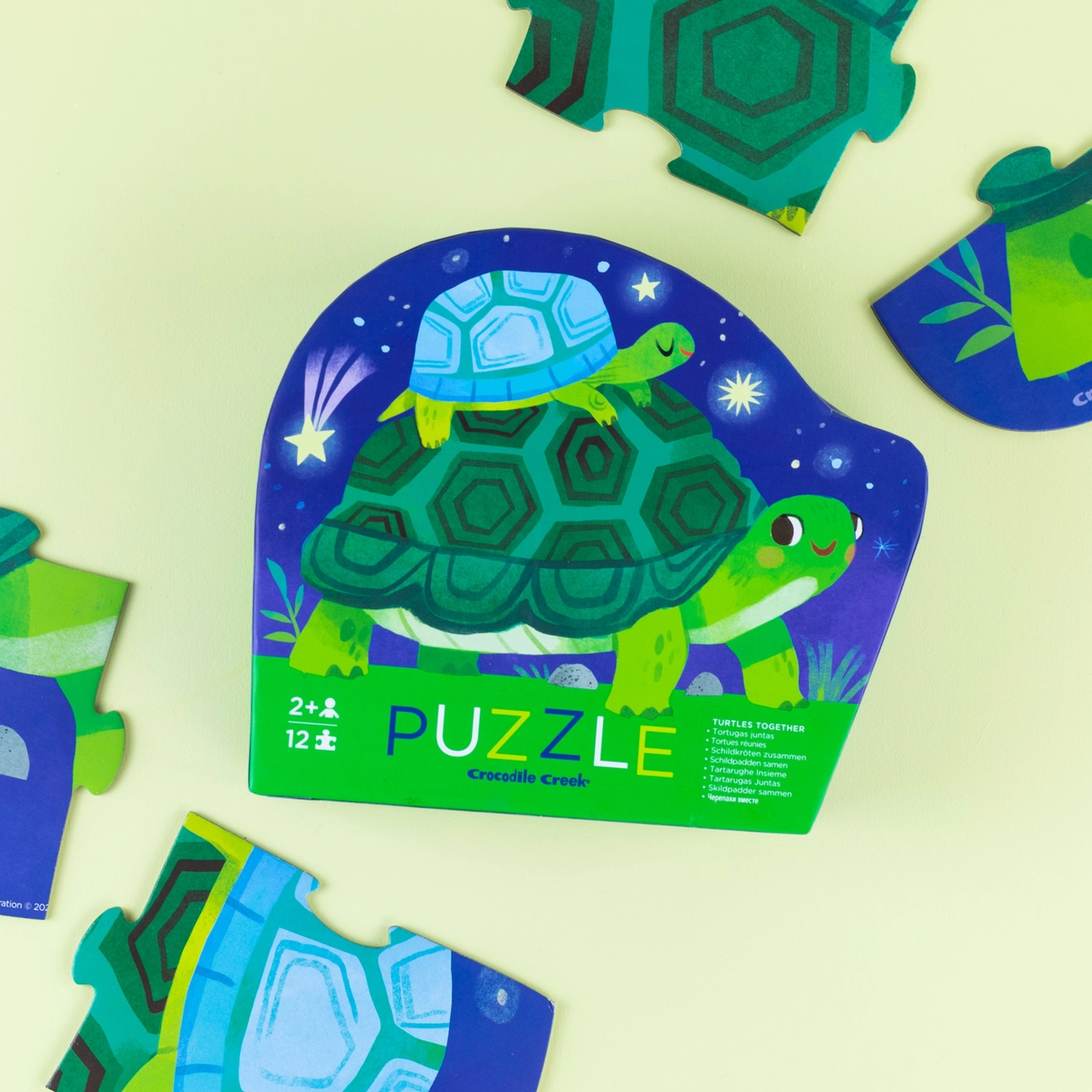 Crocodile Creek - Mini Puzzle - 12 Pc - Turtles Together