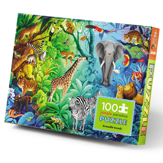 Crocodile Creek - Holographic Puzzle 100 Pc - Jungle Paradise