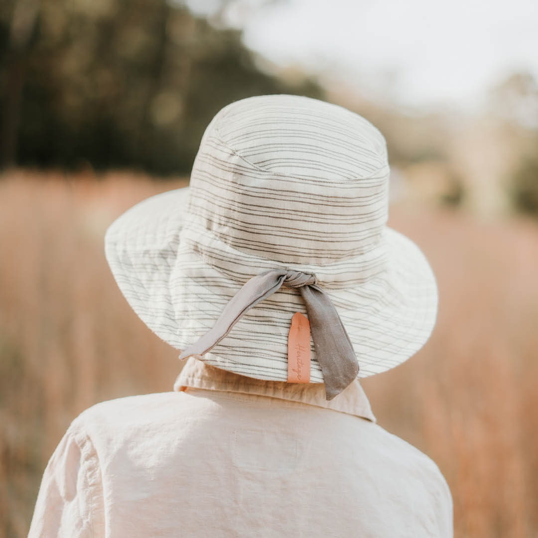 Bedhead Hats - Reversible Linen - Leo/Moss