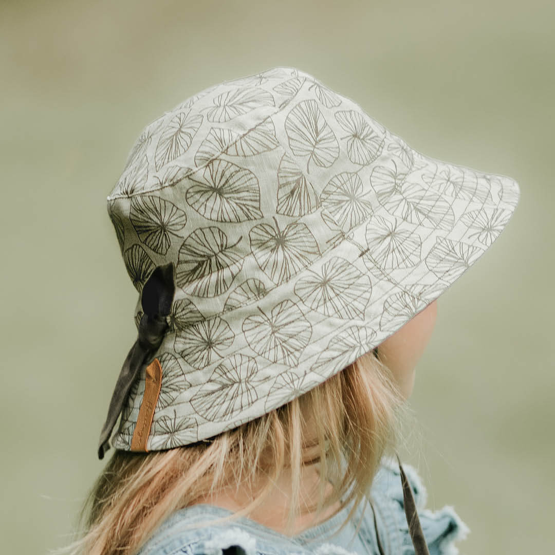 Bedhead Hats - Reversible Linen - Leaf/Olive