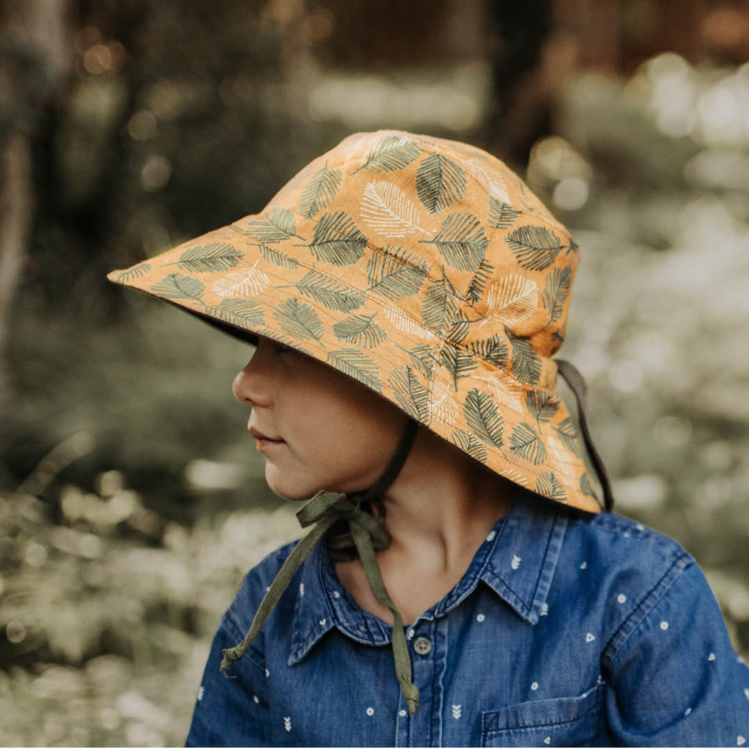 Bedhead Hats - Reversible Linen -Oakley/Olive